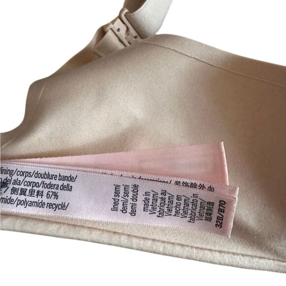 Victoria's Secret Women's Lined Semi Demi Bra in Nude Size 32B - Picture 8 of 8